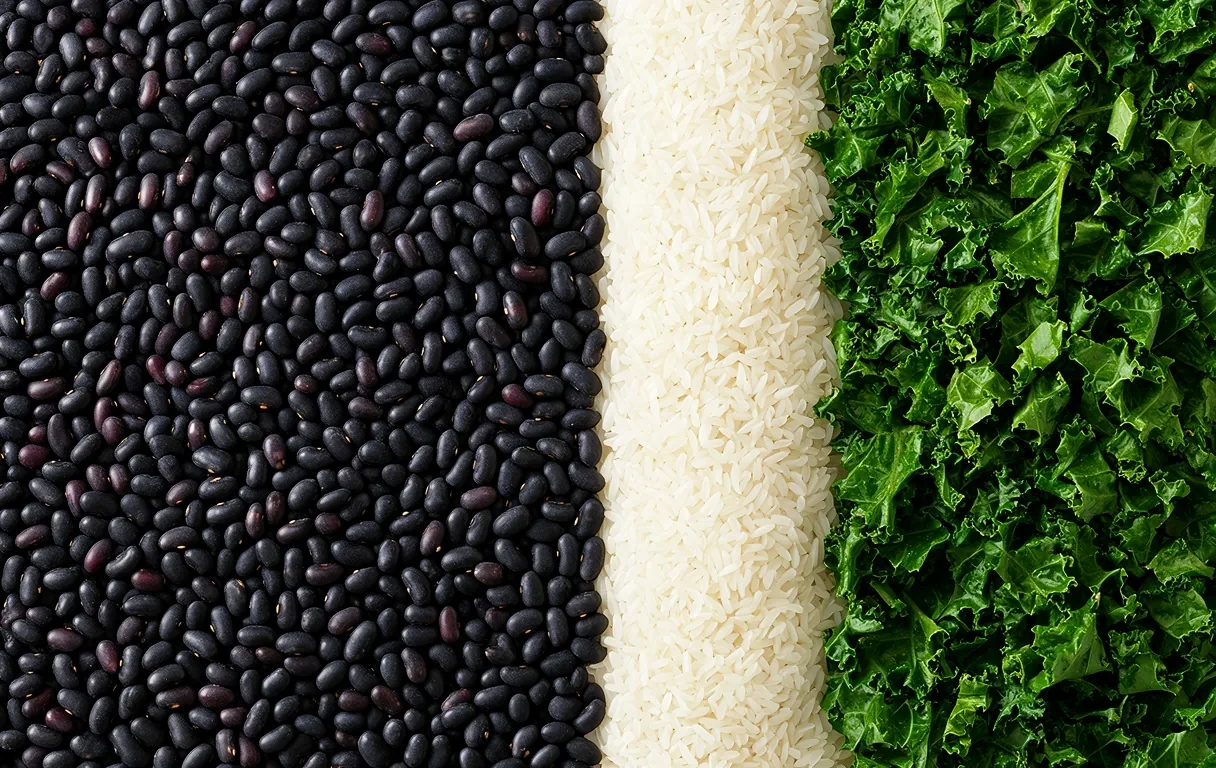 Macro de vegetales frescos